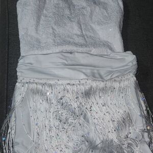 White 2pc Solo Costume Dance - Size SA